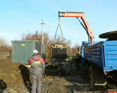 Установка трасформатора в городе Краснодаре улице Первого Мая