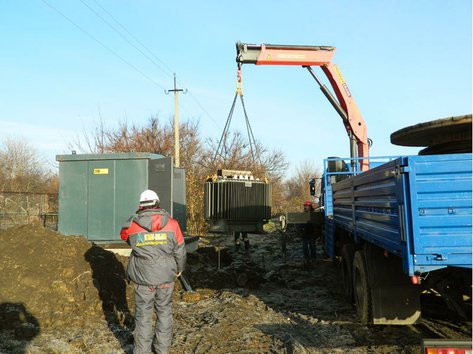 Установка трасформатора в городе Краснодаре улице Первого Мая
